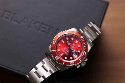 blaken rolex gebraucht|Rolex blaken submariner red.